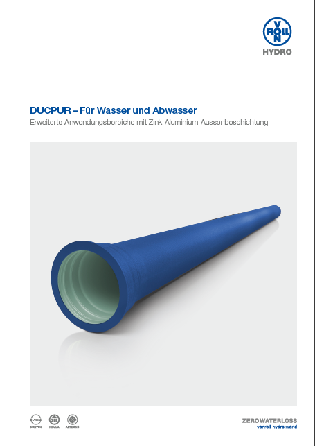 Flyer Duktile Gussrohre als PDF zum downloaden