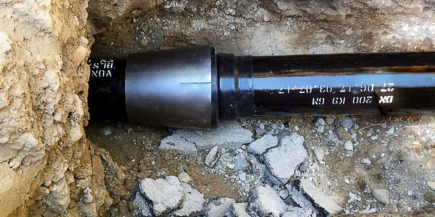 Leitungserneuerung im Berstlining Verfahren mit ECOPUR-Rohren